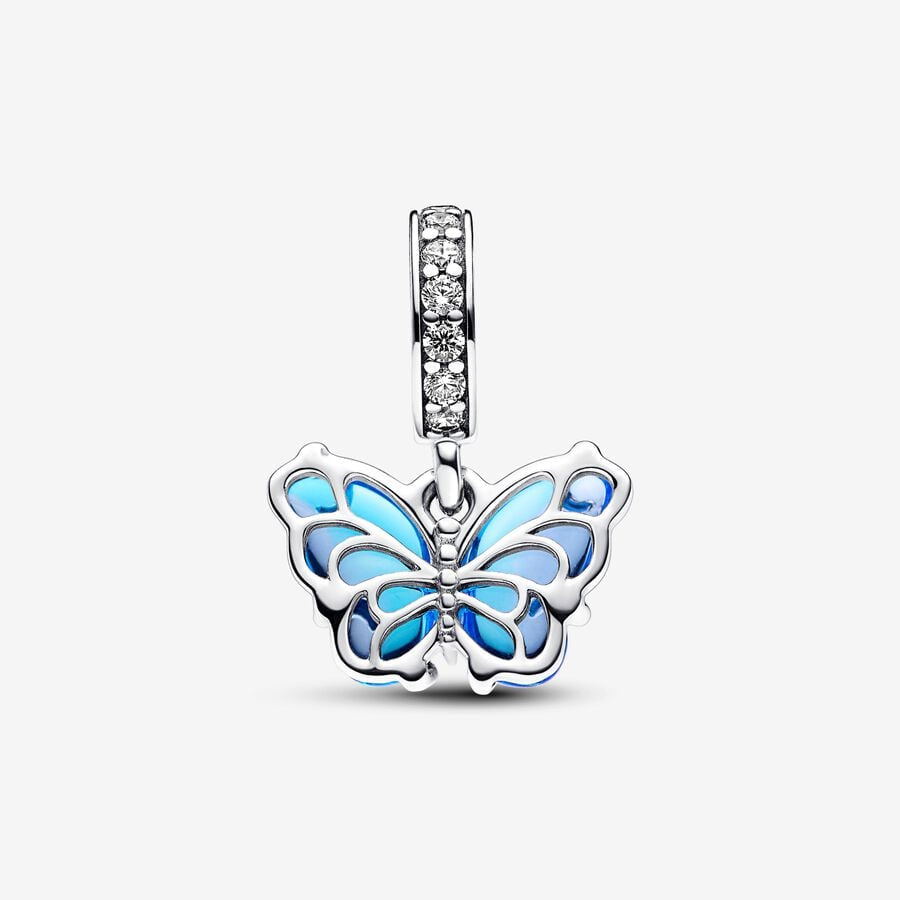 Charm Colgante de Cristal de Murano Mariposa