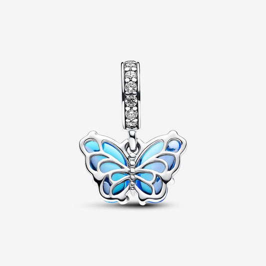 Charm Colgante de Cristal de Murano Mariposa